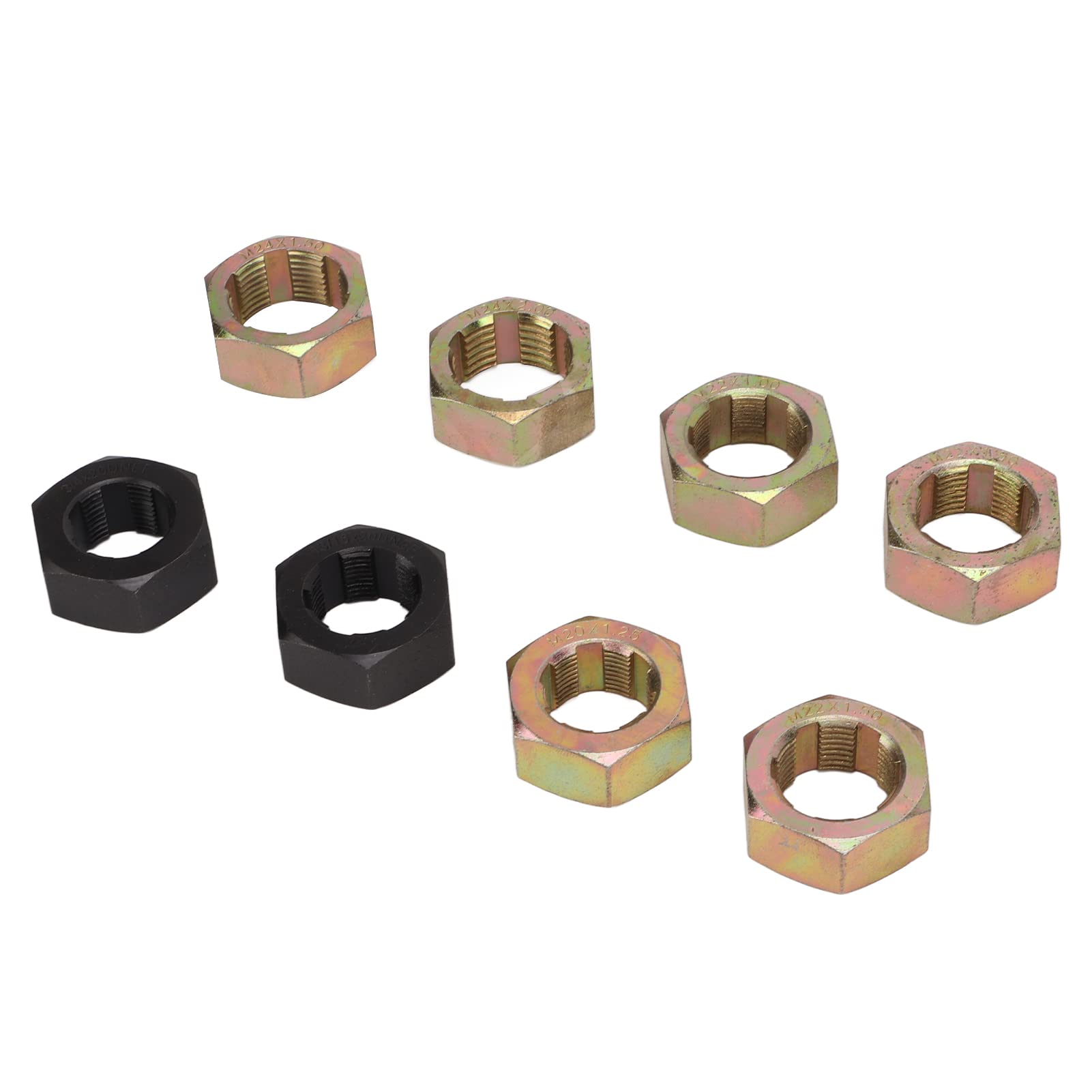 Set di 8 utensili per la riparazione delle filettature degli assi, kit in acciaio al carbonio per il ripristino delle filettature, adatto alla manutenzione dei veicoli; include