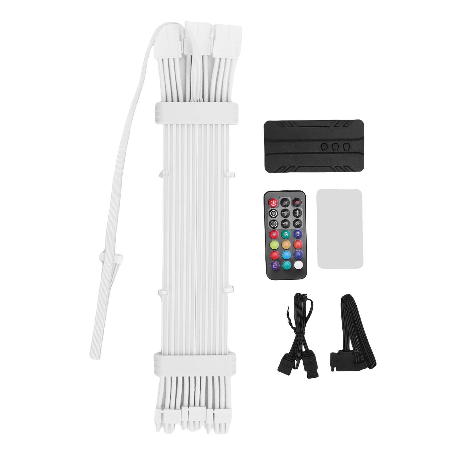PUSOKEI Cavo Prolunga Alimentatore ARGB |Strisce di Alimentazione LED Flessibili per Decorazione della Custodia del PC della Scheda Madre GPU (#3)