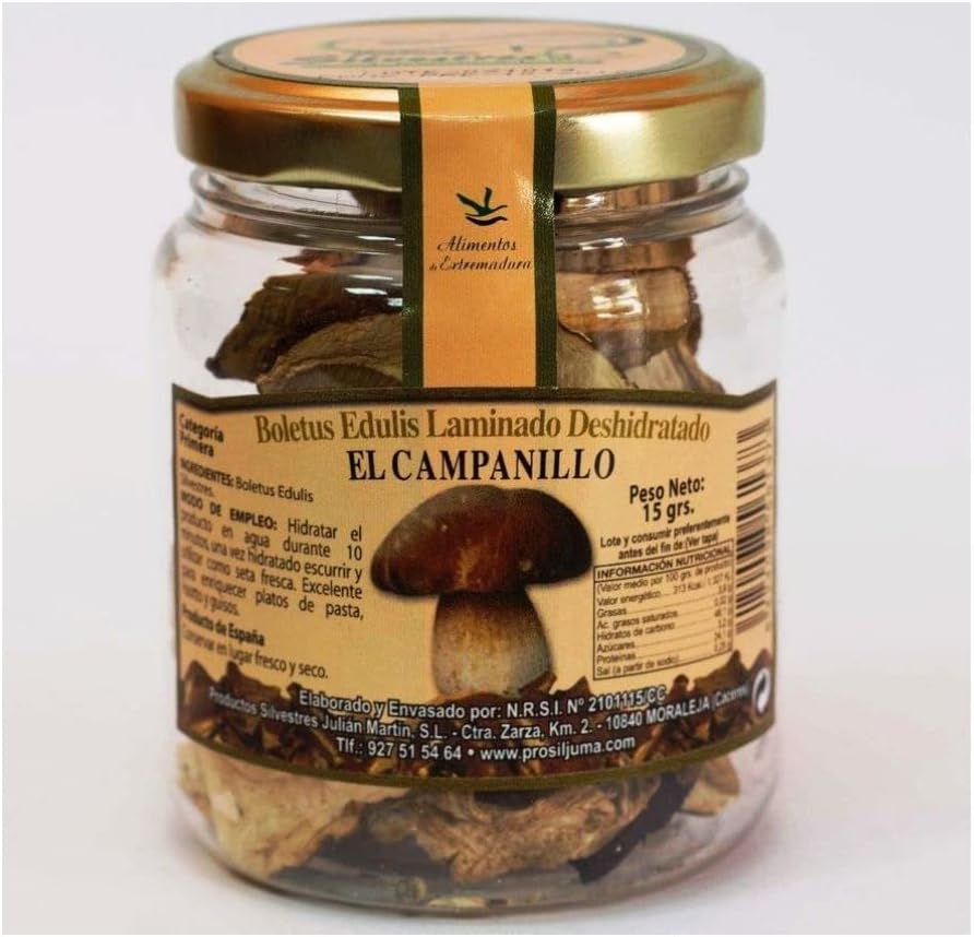 Boletus laminado deshidratado, 150 gramos