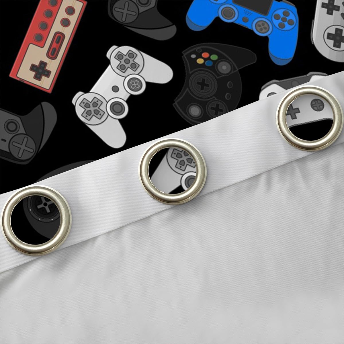 Videogiochi Gamepad Trattamenti Finestra Ragazzi Gamer per Ragazzi Giochi Finestra Resistente AntimacchiaDella Camera Novità Controller W66*L72