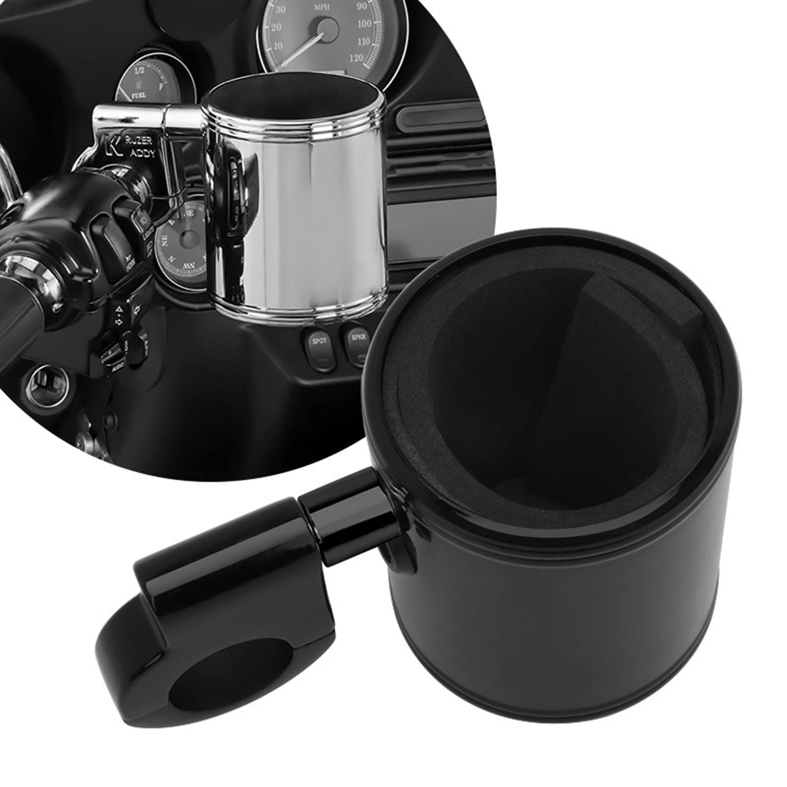 Portavasos para Manillar de Motocicleta de 22mm-32mm, Soporte Universal Ajustable para Bebidas de Motocicleta, Accesorios, Soporte para Bebidas