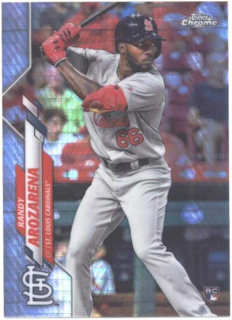 2020 Topps Chrome Refractors Prism #49 Randy Arozarena St. Louis Cardinals MLB Baseball Card (RC - Rookie Card) NM-MT Tampa Bay Rays