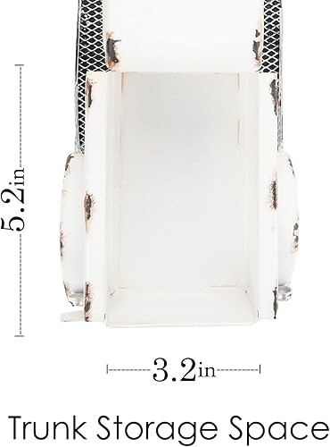 Miniatura 6 de SOFFEE DESIGN Vehículos coleccionables clásicos de 12 pulgadas, decoración de hierro modelo Pick-up, figura coleccionable, soporte de vino de