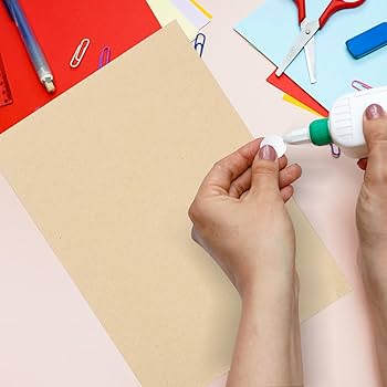 Amazon.co.jp: EXCEART 1 厚 工牛皮纸封面纸 籍制 や ダー用にな 用