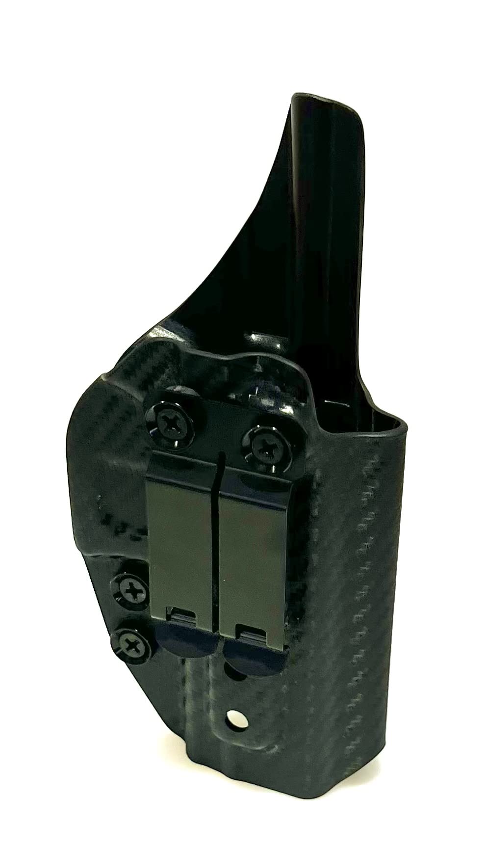 Holster Builder IWB Holsters P80 9/40- G26/27 Length Inside Waistband Holster - Black Carbon Fiber - Pistol Gun Accessories for Men & Women