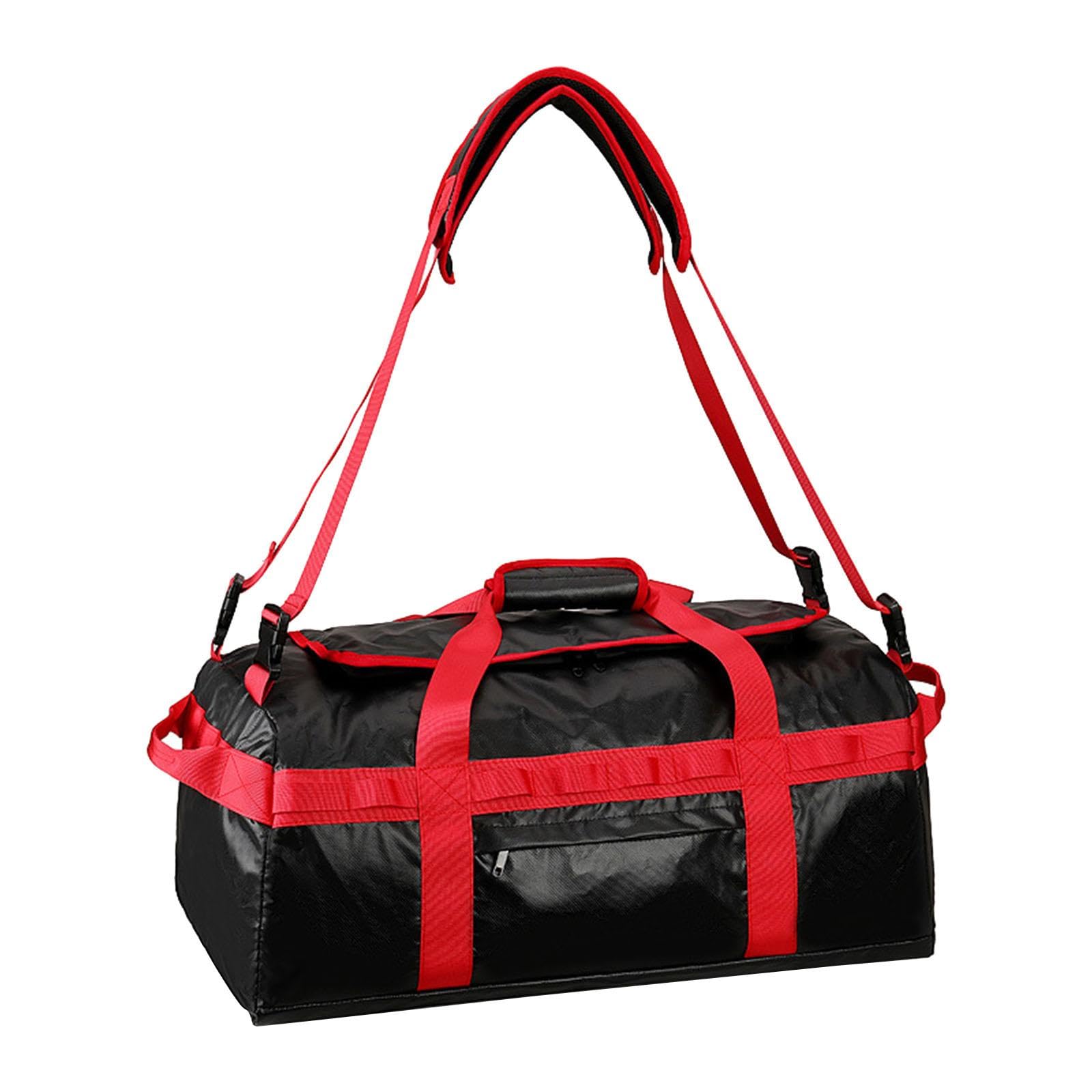 NIVAA Travel Backpack Portable Shoulder Bag for Mountaineering Overnight Weekender Red-picture-11