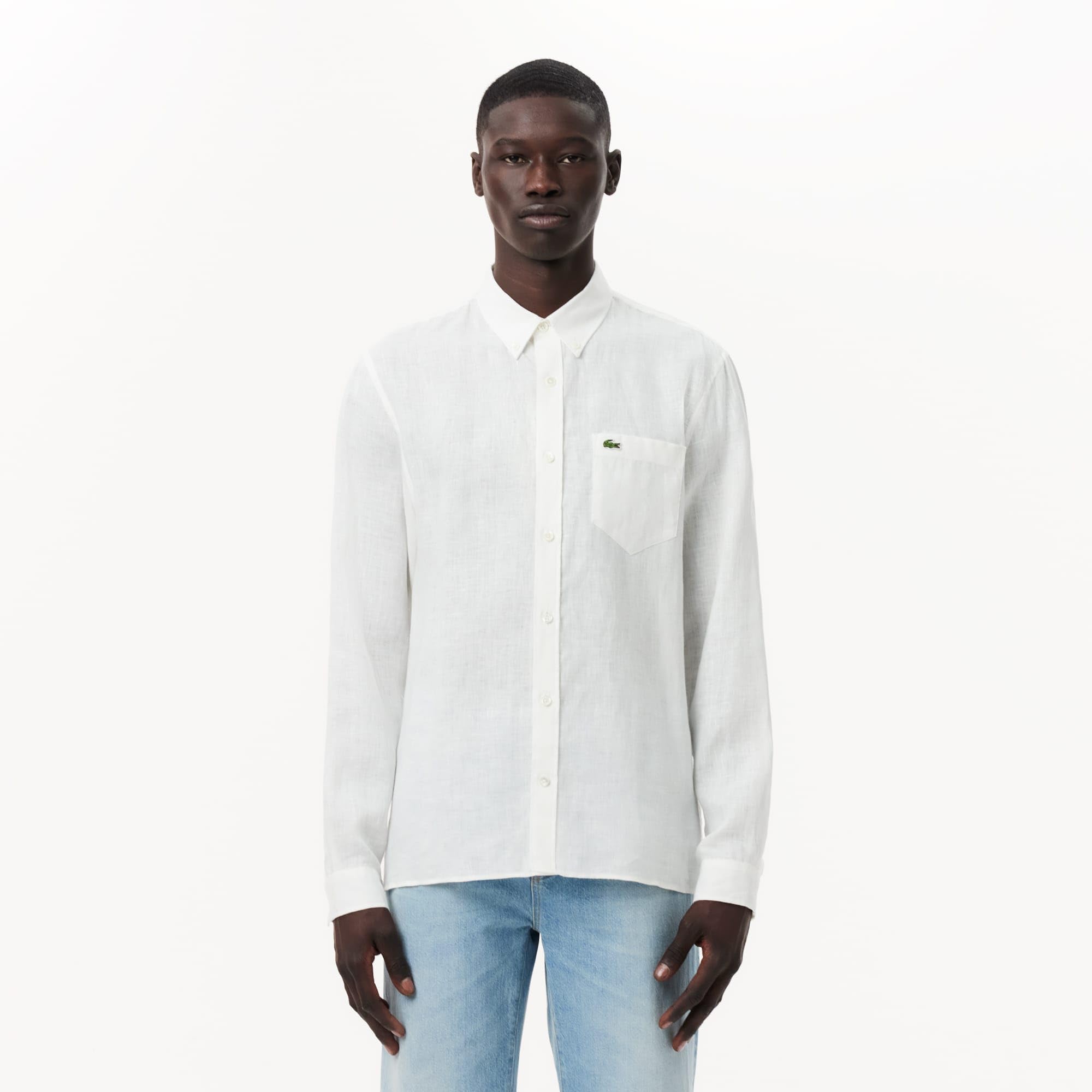Lacoste-Men S L/S Woven SHIRT-CH5692-00