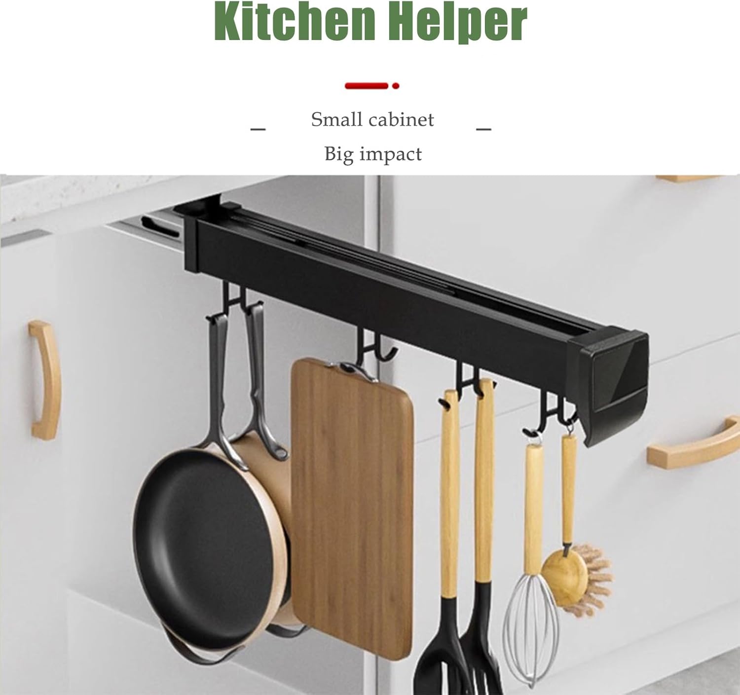 Pull Out Clothes Hanger Rail for Closet Adjustable Sliding Heavy Duty Steel ，Top Mounted Storage for Wardrobe(Mirror Hook,46cm)