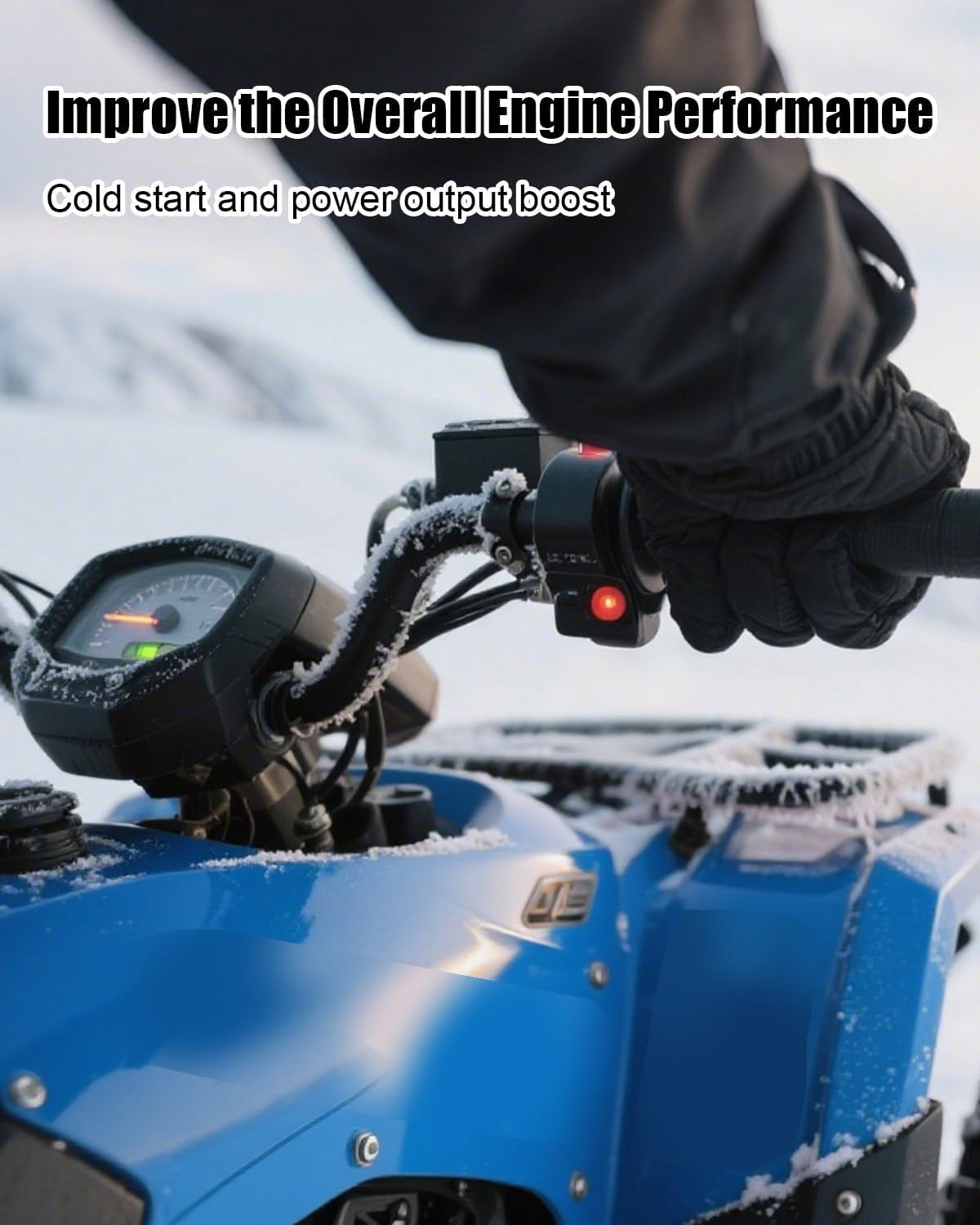 Ignition Control Module Replacement Kit Fit for Yamaha Raptor 660R Grizzly 660 Rhino 660 YFM 660 2002-2008 Replace 5LP-85540-20-00, Includes Ignition Coil Starter Relay Solenoid & Spark Plug