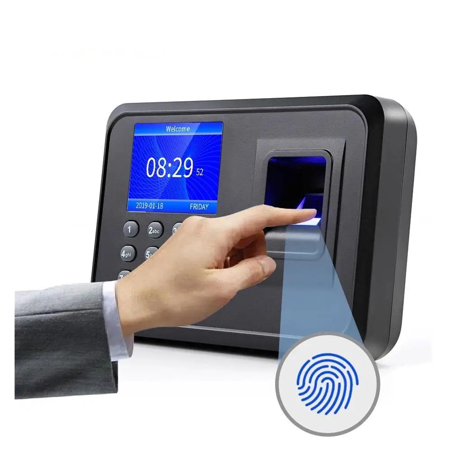F01 Registratore di presenze for Impronte digitali Apparecchiatura for l'identificazione dei dipendenti USB elettronico Rapporto di Download con Un Supporto multilingue