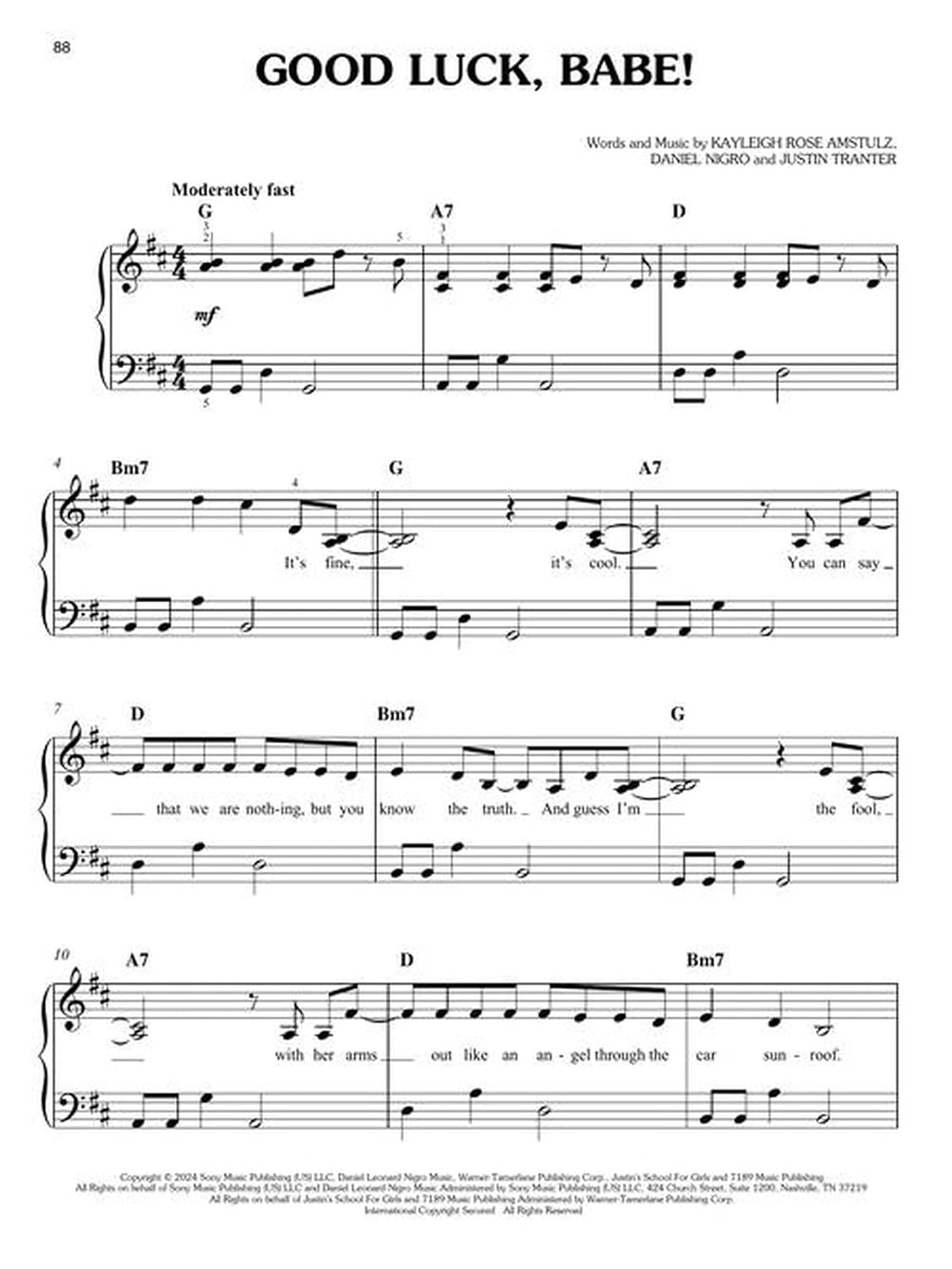 Chappell Roan: The Rise and Fall of a Midwest Princess | Easy Piano Sheet Music Book with Lyrics | Pop Songbook for Beginners and Vocalists | Easy Piano Arrangements of 15 Songs for Practice image 5