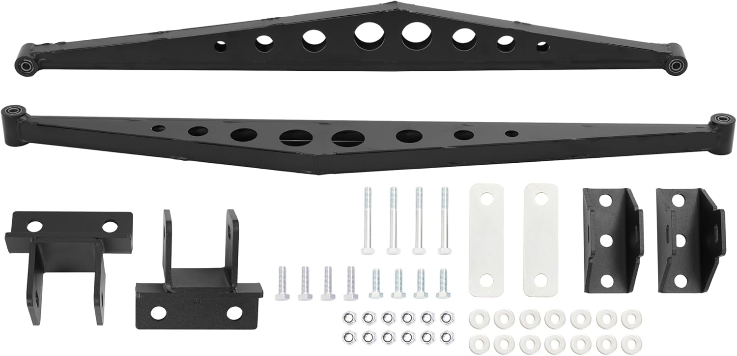 Rear Traction Tie Bar Compatible with 1988-1998 Chevrolet K2500 K3500 4WD Steel Powder Coated Black