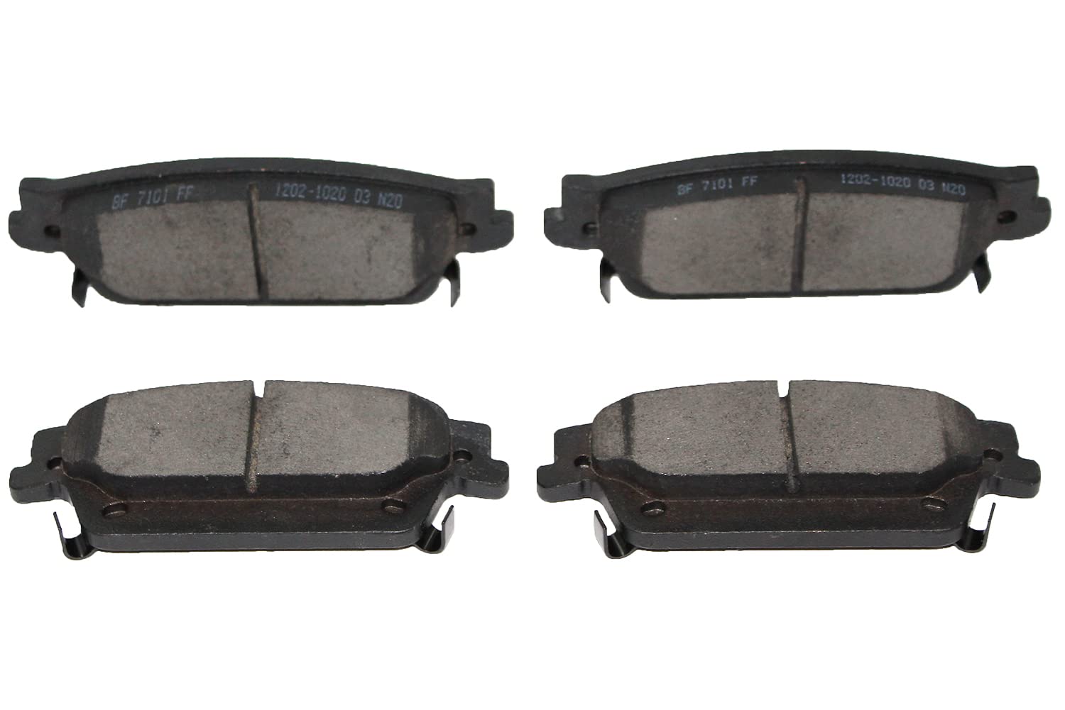Rear Disc Brake Pads Set Replacement For 2005-2011 Cadillac STS 2004-09 SRX 2004-07 CTS Ceramic D1020