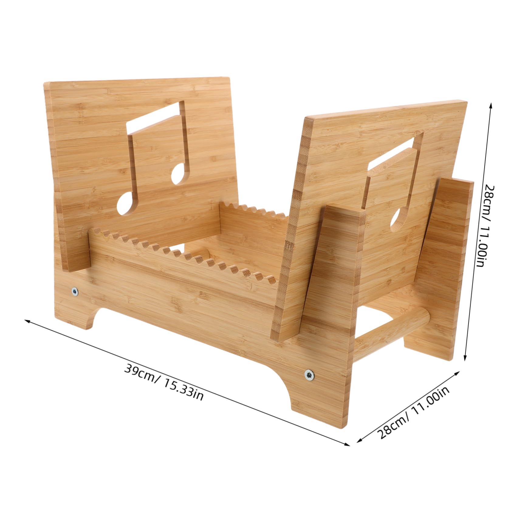 Sosoport Porta Dischi in Legno per Vinili con Design Raffinato e Robusto Supporto per Collezione di Dischi in Vinile Adatto Soggiorno o Studio