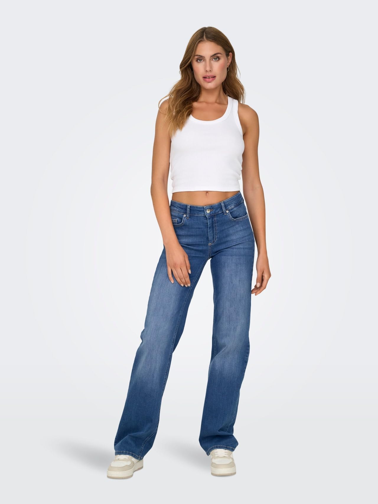 Only Onlblush Mid Straight DNM Rea12187 Noos, Media Blu Denim, (M) W x 30L