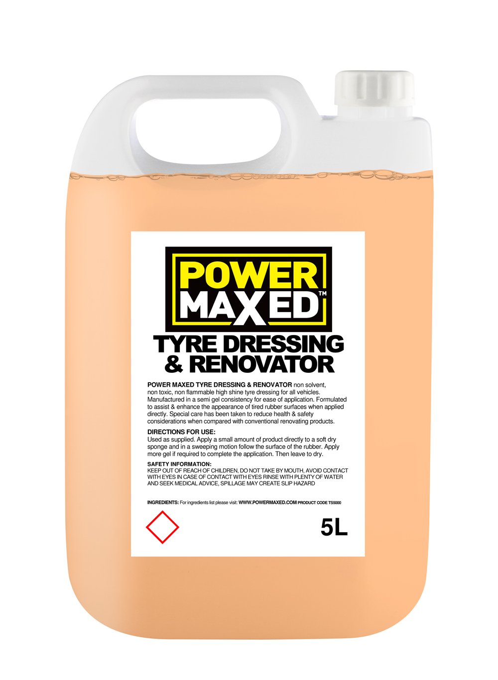 Power Maxed Ts5000 Tyre Dressing, 5 Liters