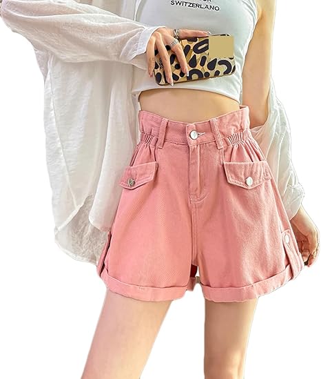 Amazon | [HWQFM] ハーフパンツ レディース ショートパンツ 無地