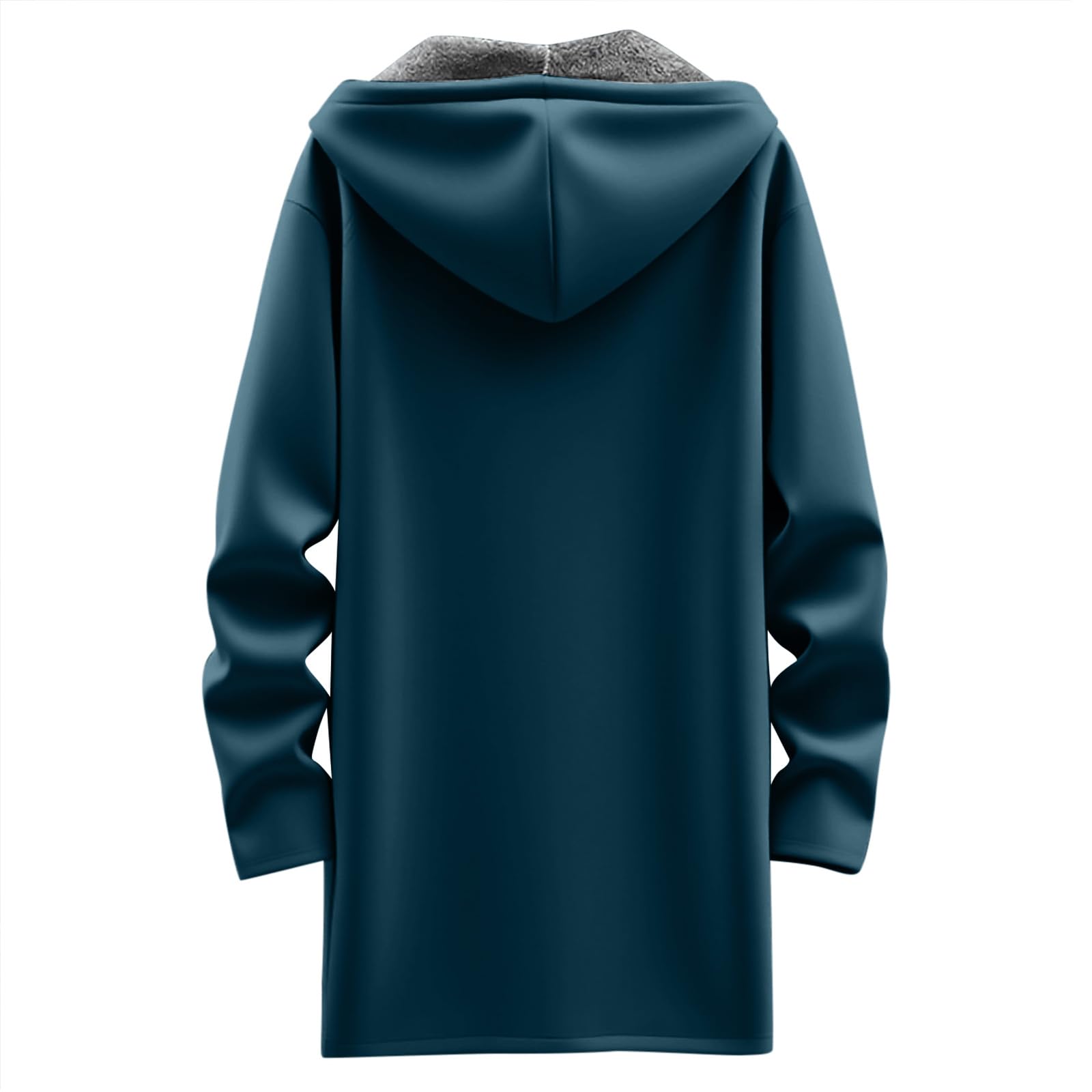 Chaqueta Mujer Invierno Abrigos De Cazadora Forro Polar，Chaqueta térmica entretiempo para dama corte mediano con cierre frontal forro polar estilo liso ideal oficina paseo diario