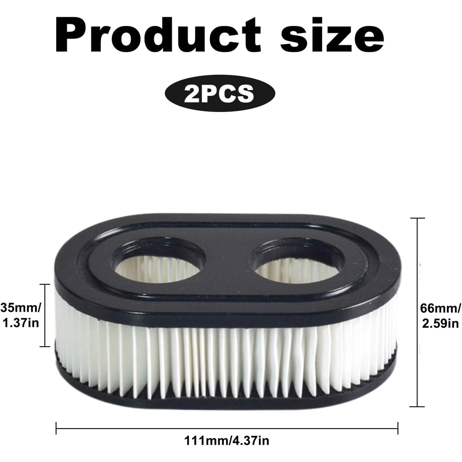 4x Luftfilter Für Rasenmäher - Kompatibel Mit Briggs Motoren 798452 593260