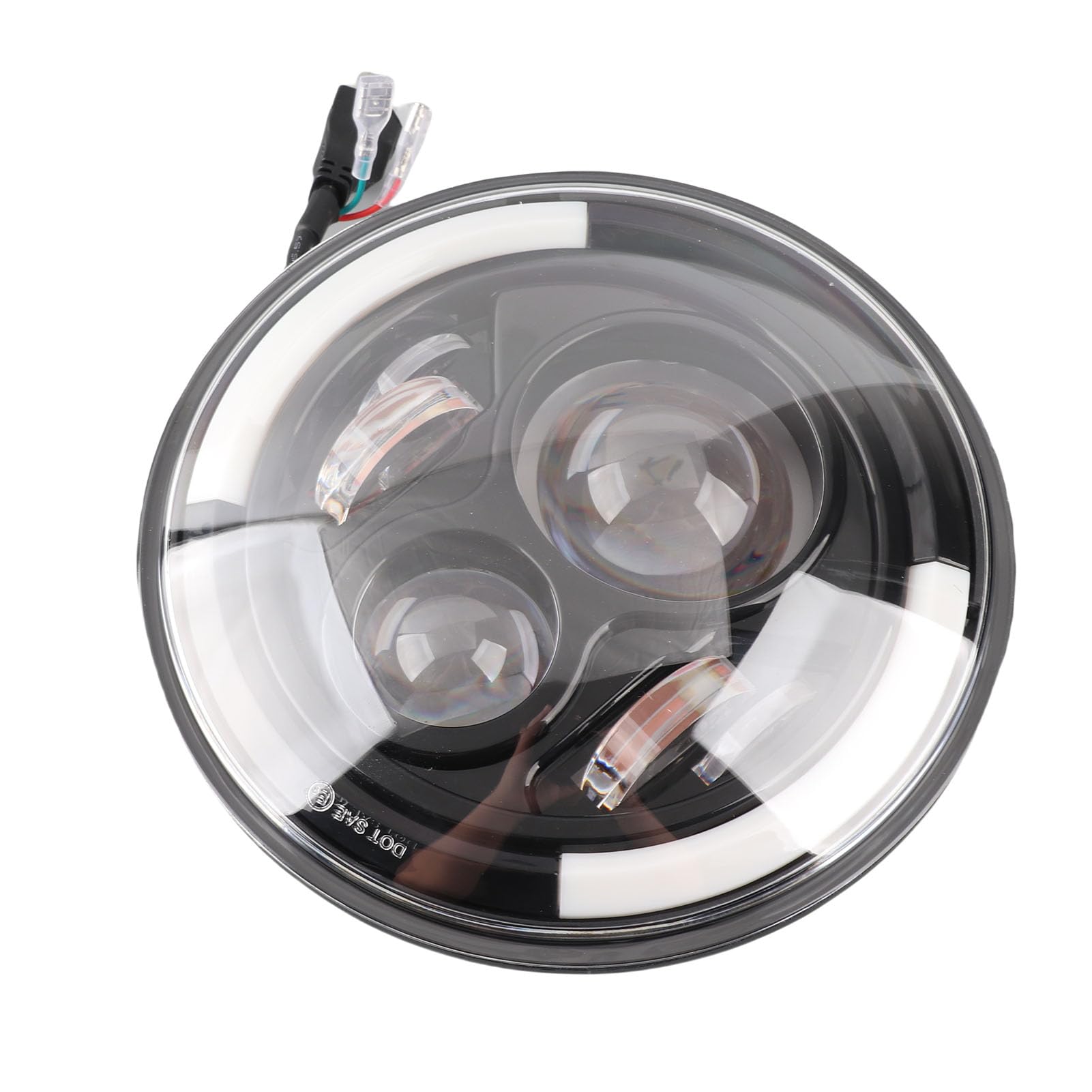 Duokon Car LED Angel Eye Light, 150W 7 Pollici Round High/Low Beam Fari Day Running Light DRL Indicatore di direzione Light Lamp