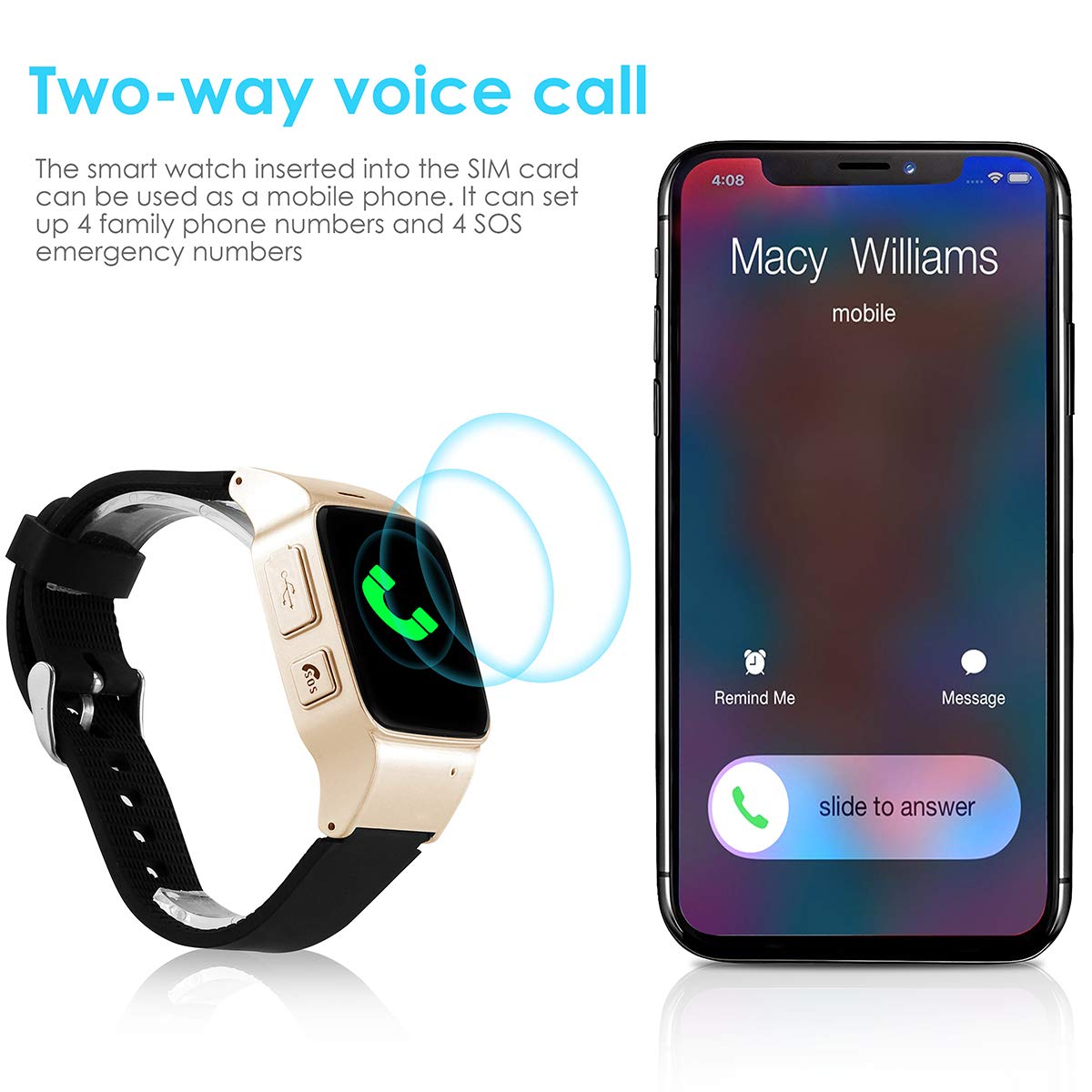 ele eleoption gps senior tracking watch