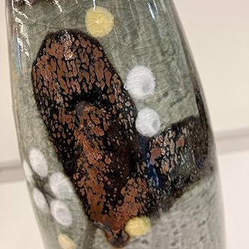 Amazon.co.jp: 昭和レトロ 陶器製 アイトー 手描 花柄 花瓶 花器