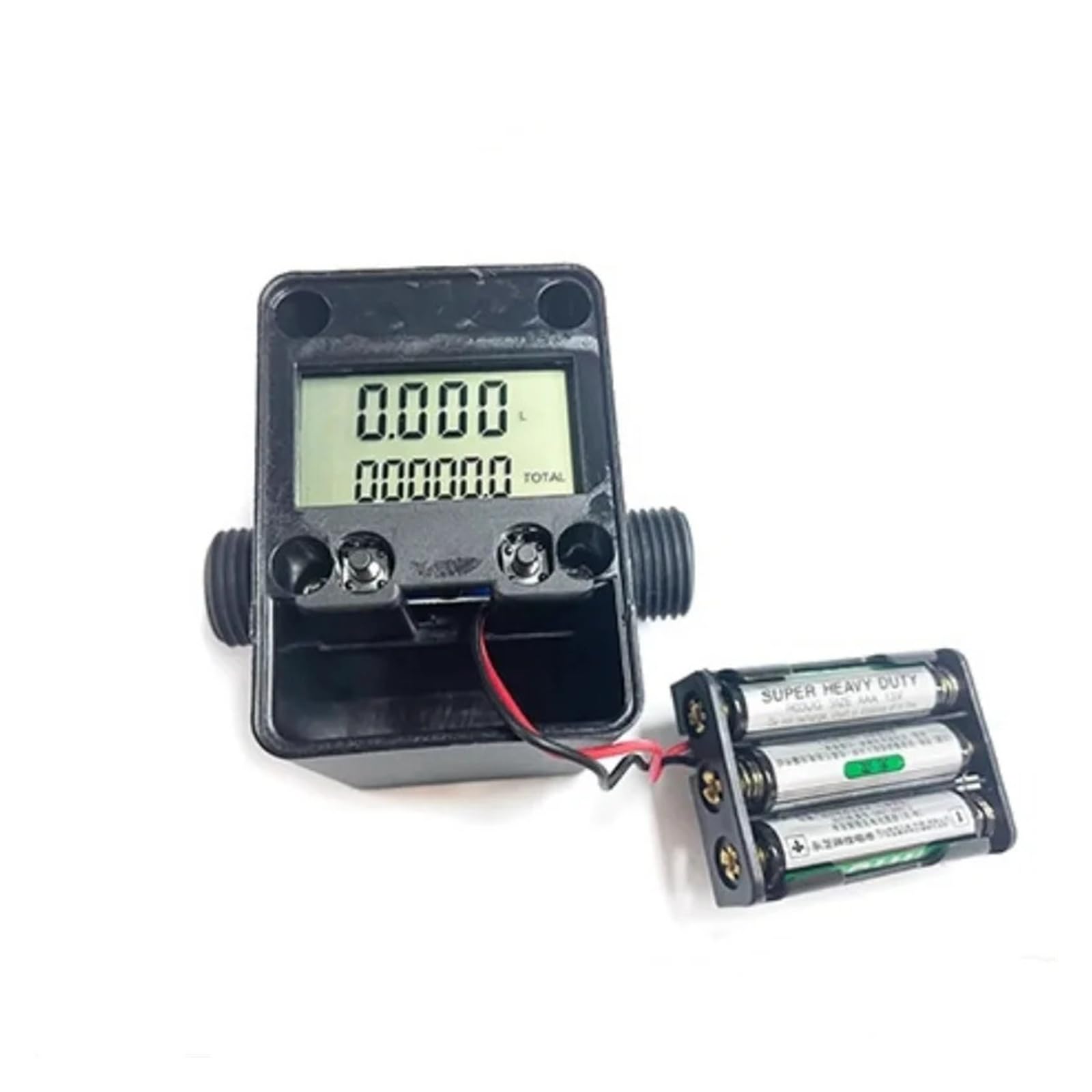 Sensor de flujo de agua, Medidor de caudal de líquido con pantalla digital G1/2