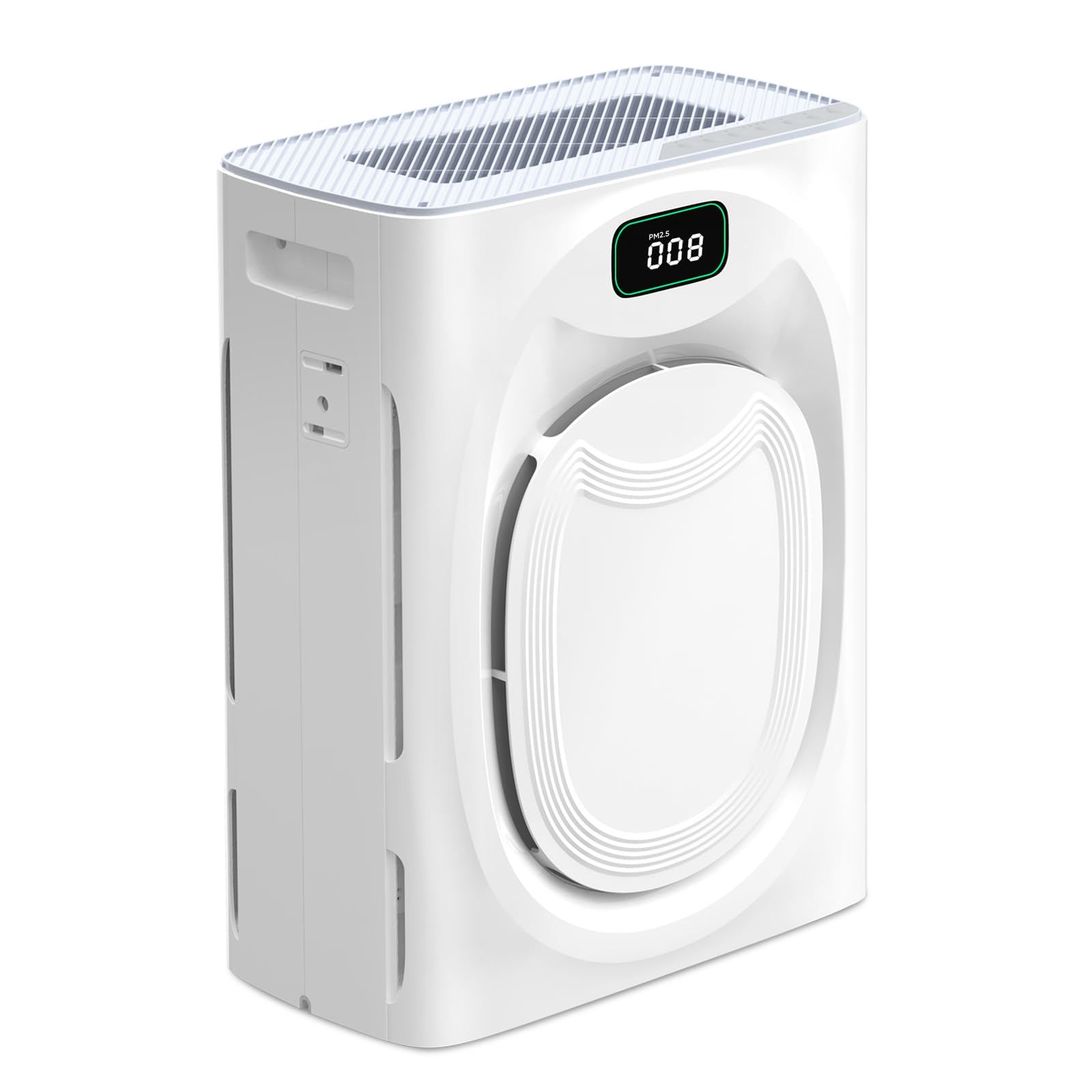 VENTISOL Pet Air Purifiers for Home Large Room up to 2500sq.ft, Air Purifier for Bedroom Double-Sided with 4 Washable H13 Filters, Air Cleaner for Pets Hair Allergies with PM2.5 Air Quality Monitor