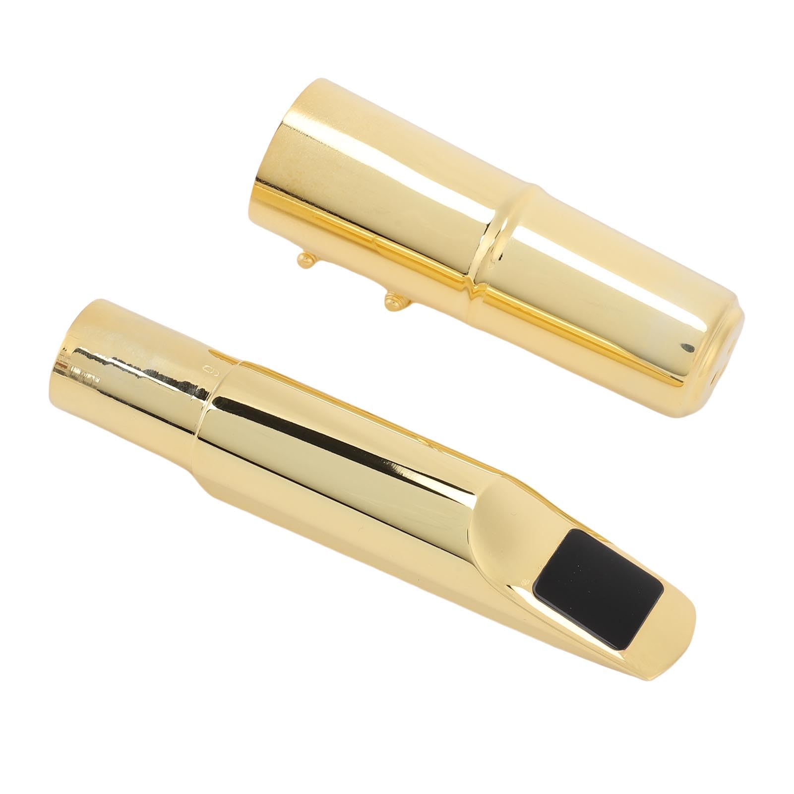 Boquilla de saxofón Tenor Latón Metal Grado Profesional Alto Rendimiento Si Bemol Accesorios para Instrumentos de Viento de Madera para Principiantes y Profesionales