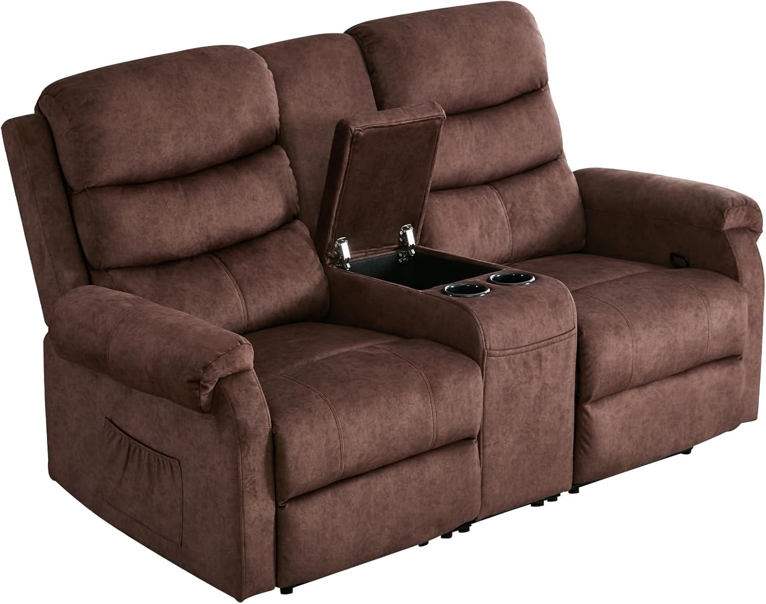 IPKIG 65.7" Manual Reclining Loveseat Sofa Wall Hugger