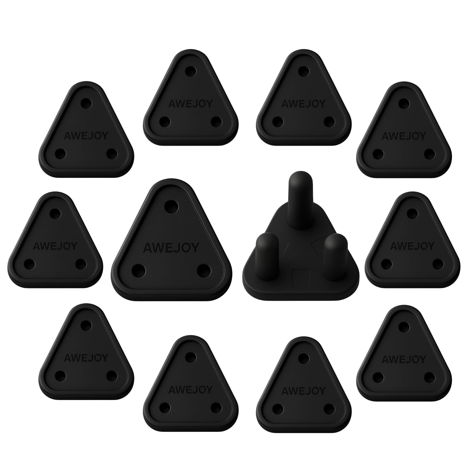 AWEJOY Baby Socket Protector for kids the Ultimate Baby Safety Products | Switch Board Cover Guards for Kids Protection | Wall Socket Cover is for Complete Kids Protection (Pack of 12 (5Ax10, 15Ax2), Black)-image-30