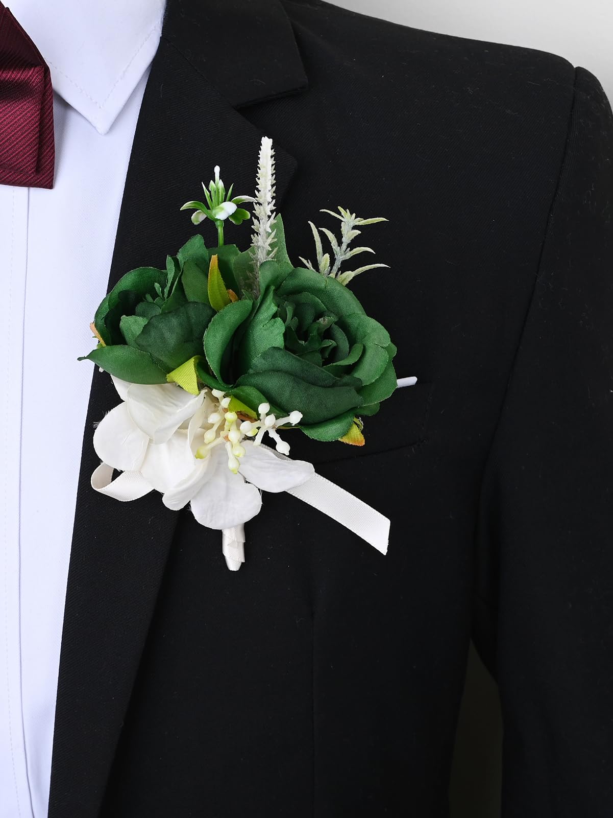 Amazon.com: MAFELOE Wrist Corsage and Boutonniere Set Artificial Flowers Accessories for Groom Bride Groomsmen Bridesmaids Wedding Party Prom Suit - Dark Green 2 Pieces : Home & Kitchen Amazon.com: MAFELOE Wrist Corsage and Boutonniere Set Artificial Flowers Accessories for Groom Bride Groomsmen Bridesmaids Wedding Party Prom Suit - Dark Green 2 Pieces : Home & Kitchen