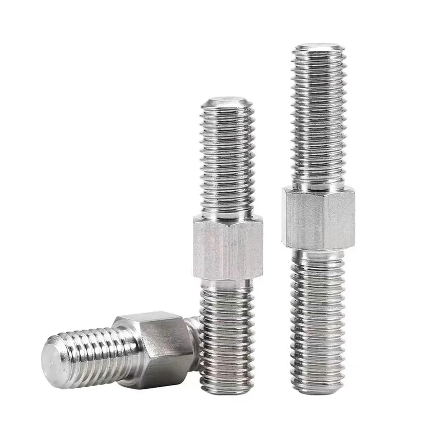 Amazon | 5 PCS 304 ステンレススチール 外六角歯ボルト 左右変換 両端