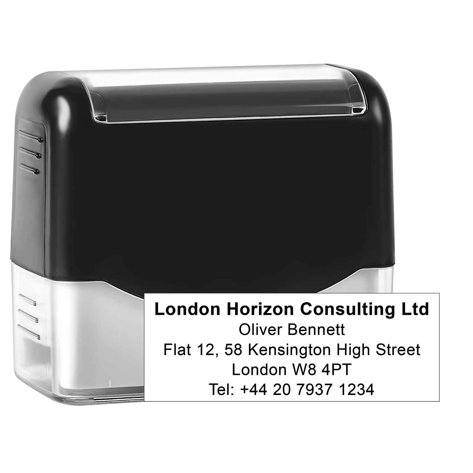 Large Size Custom Self-Inking Stamp Customized Return Address Stamp - Up to 5 Lines of Text Choose from Many Fonts & Ink Colors