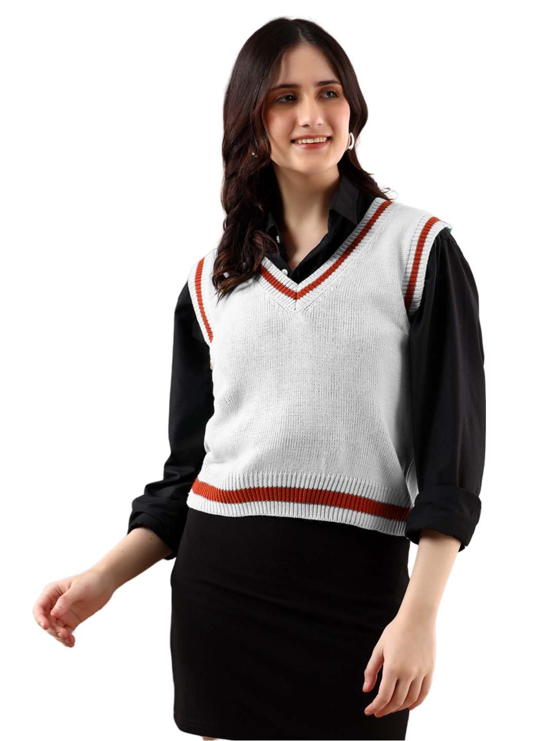 Women's Trendy Sleeveless Sweater Vests – Perfect for Layering and Smart-Casual Outfits