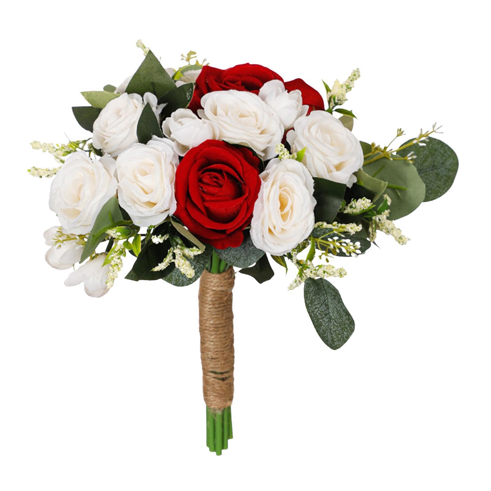 Auyxssz Elegant Silk Flower Bridal Bouquet Designed To Charm Grace To Weddings Memorable Celebrations And Anniversaries Artificial Wedding Bouquet Bride