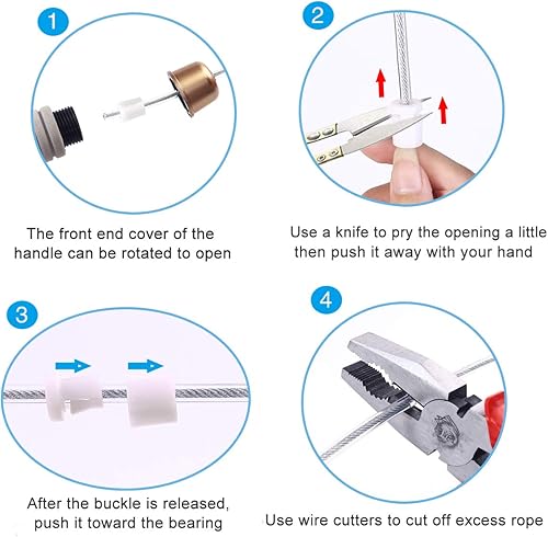 Miniatura 5 de Cuerda de saltar con peso, de alambre de poliuretano termoplástico, ajustable, con cómodo mango de espuma, para entrenamiento y fitness, para