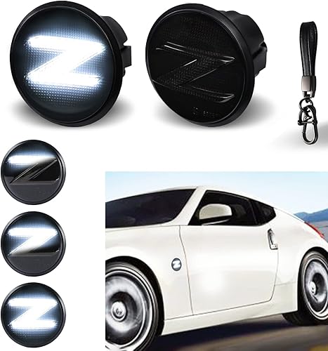 Miniatura 7 de Luces LED secuenciales laterales para Nissan 370z Z34 2009-2020 350z Z33 2003-2009 lámparas direccionales 26160-1EK0A 26165-1EK0A lente transparente
