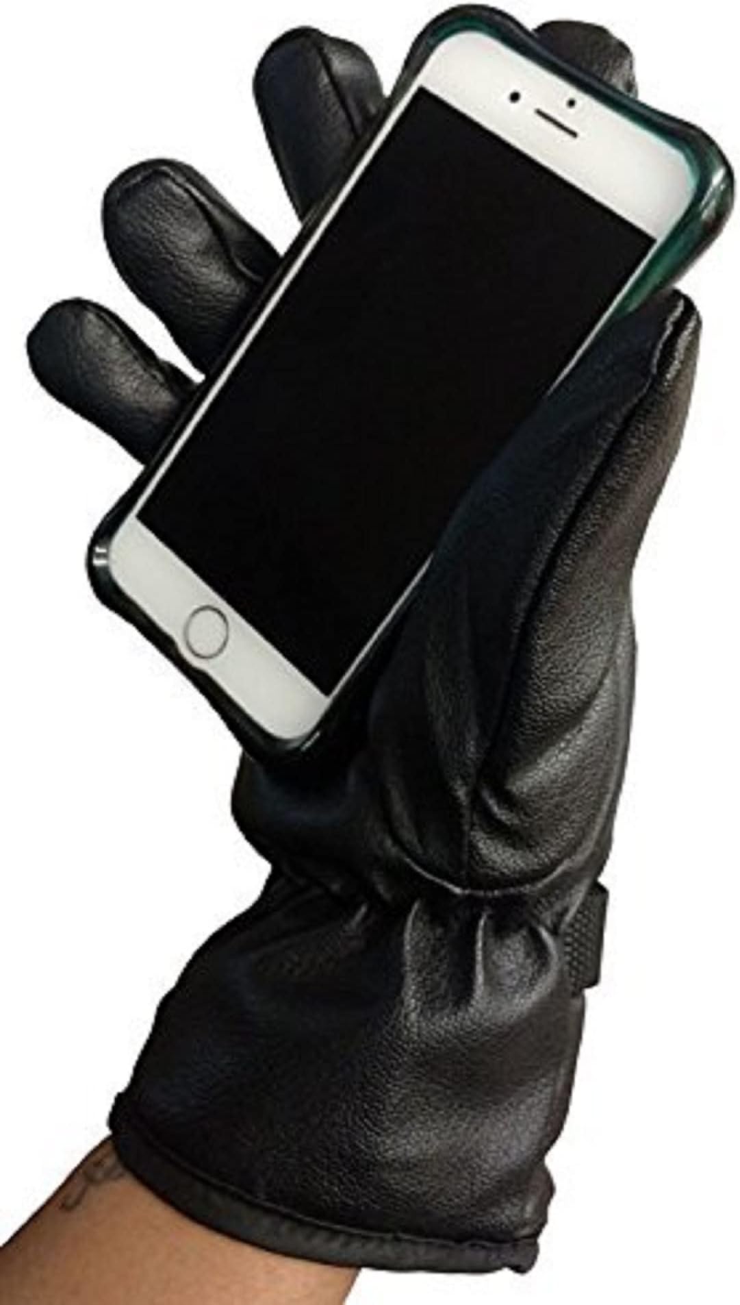 1 Pair of MB55 Winter Texting Gloves Gloves Mens Womens Faux Leather