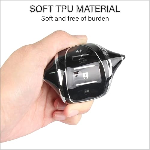 Miniatura 3 de QBUC Funda de llavero para Chevy con llavero con ribete plateado, funda de protección de TPU suave compatible con Chevy Equinox Malibu Camaro Cruze