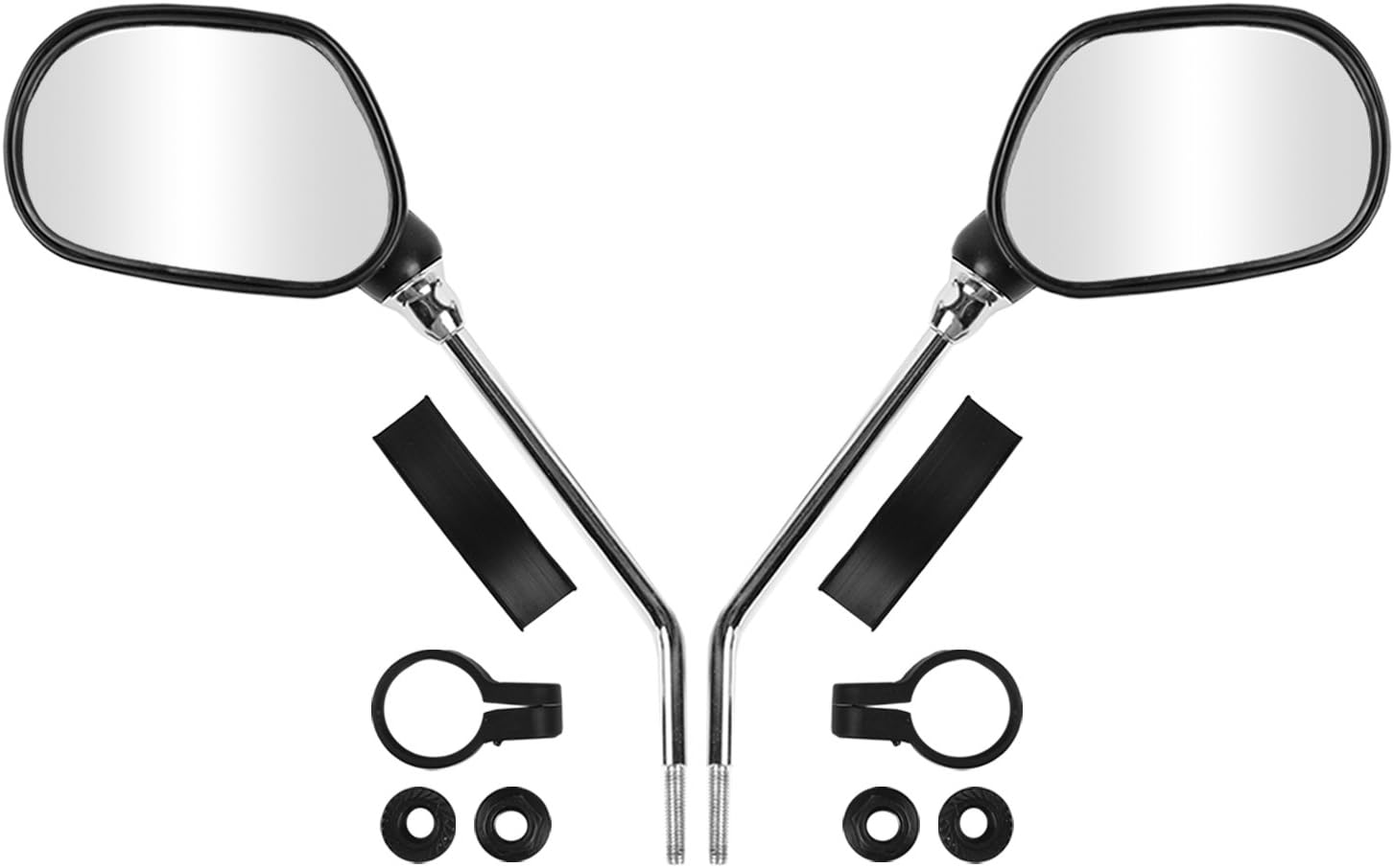 Xislet Universal ATV's Reflection Signal Rear View Mirrors Compatible with Polaris Sportsman ATV Can Am DS Dirt Bike Coolster Scooter Moped Rearview Mirrors