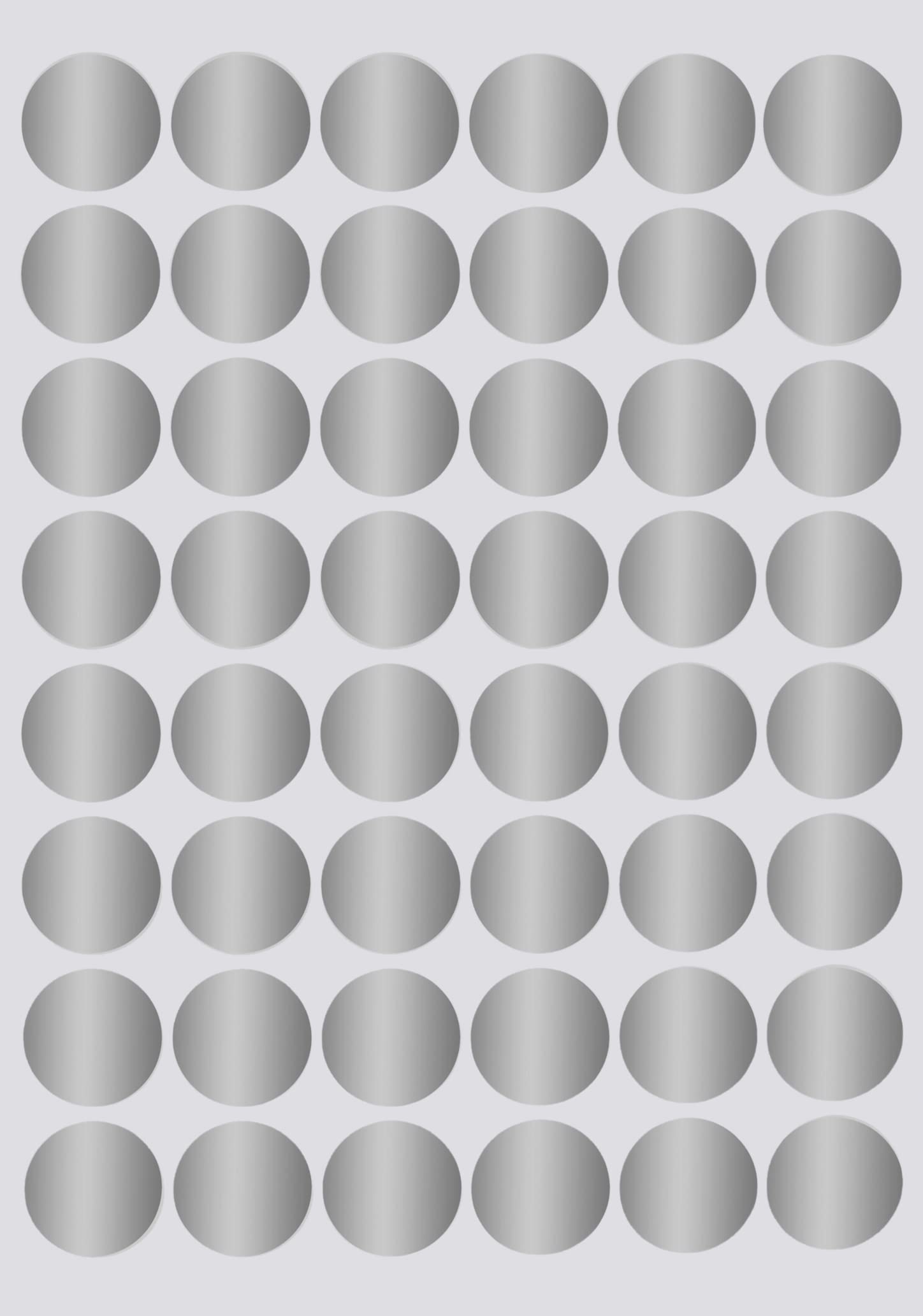 Royal Green Color-Coding Labels Dot Sticker 11/16" Inch Colored Labels for Inventory for Office & Home (17mm), 4800-Pack (Silver)