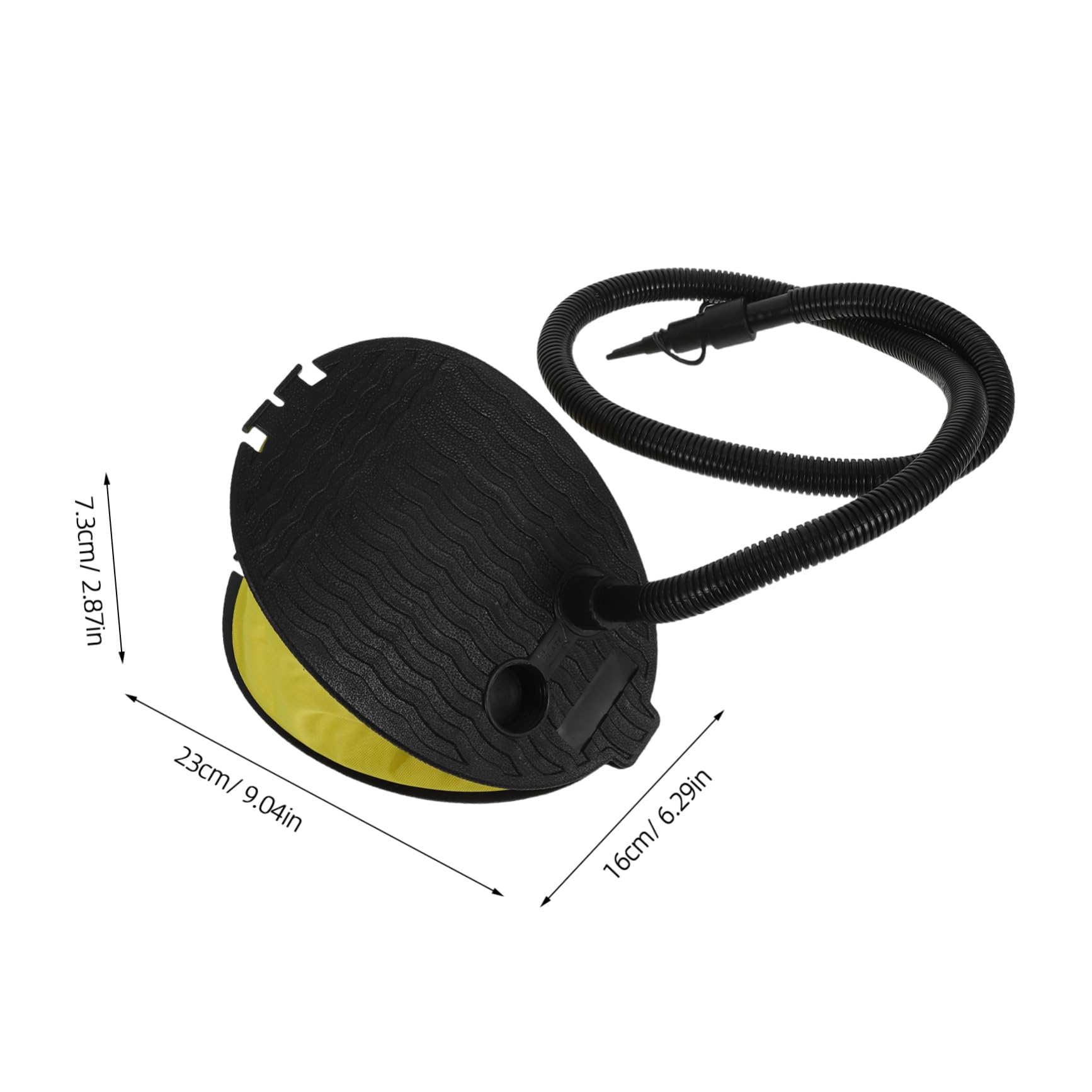 KICHOUSE Bellow Foot Pump Inflator Portable Foot Air Pump with Adapters for Camping Yoga Balls Air Beds and Mattresses Collapsible Design for Easy Storage and Transport