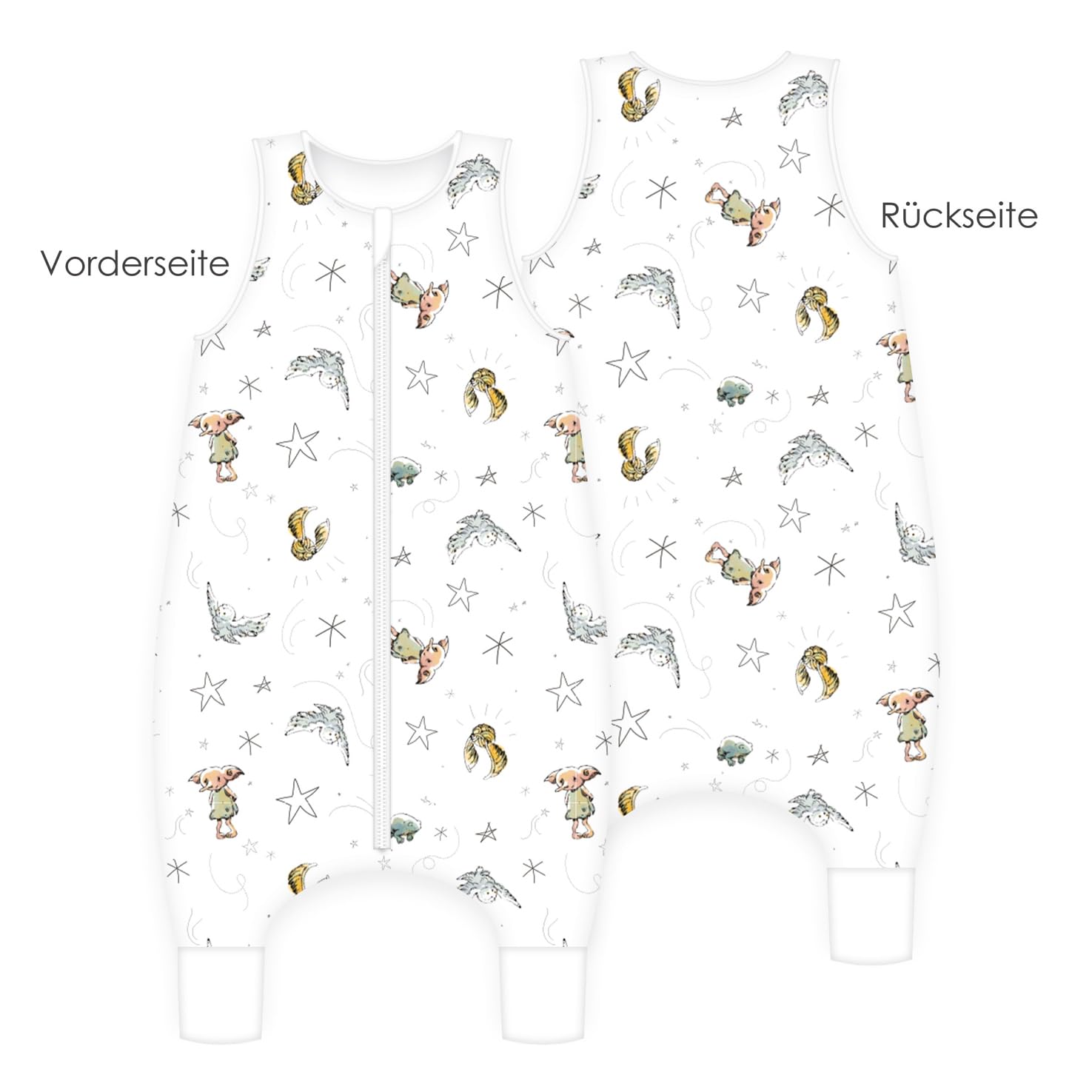 Herding Premium Schlafoverall Harry Potter, 90 x 45 cm, Bezug 100% Baumwolle, Füllung 100% Polyester