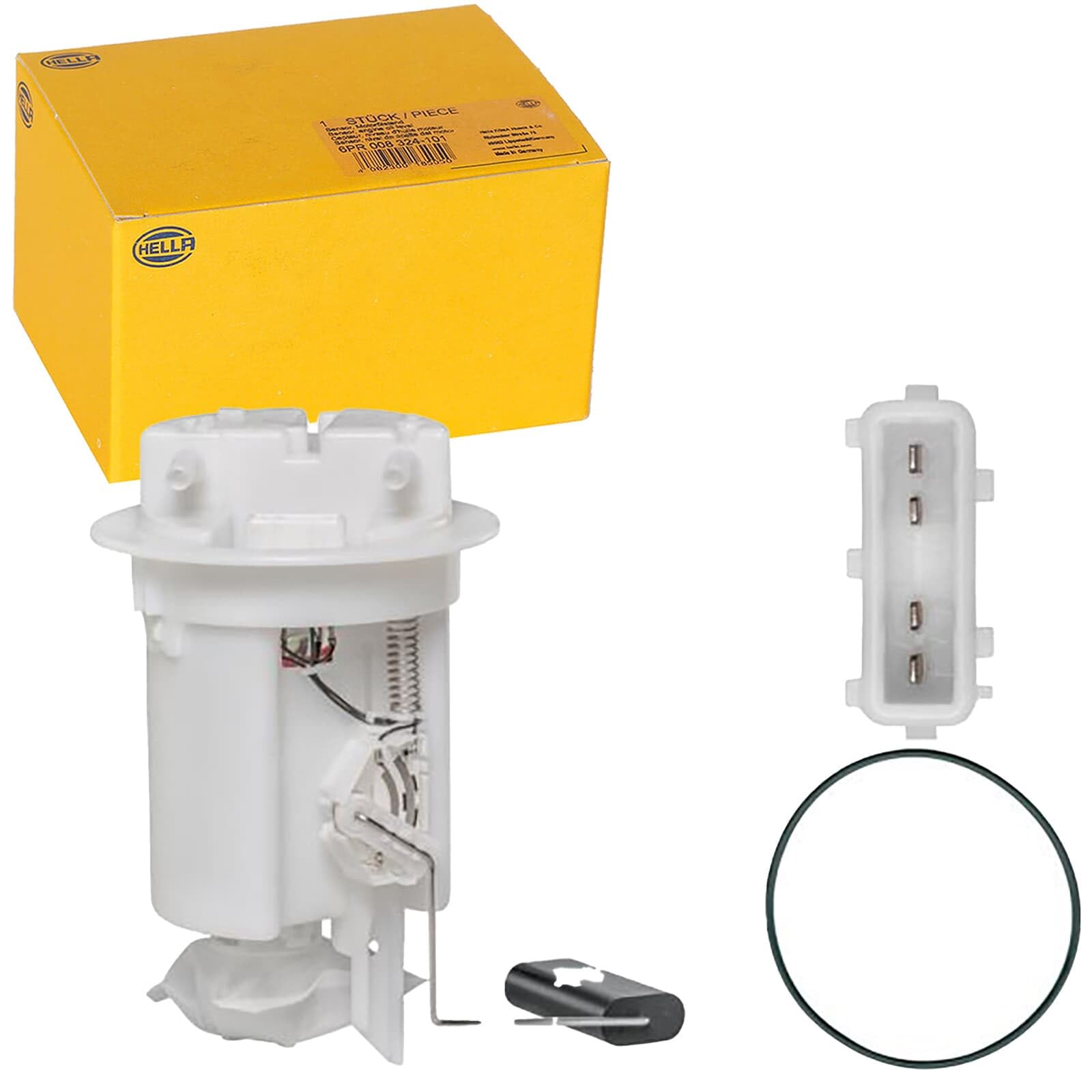 HELLA 8TF 358 106-251 Unidad de alimentación de combustible - eléctrico - 4polos - con junta/con sensor de nivel