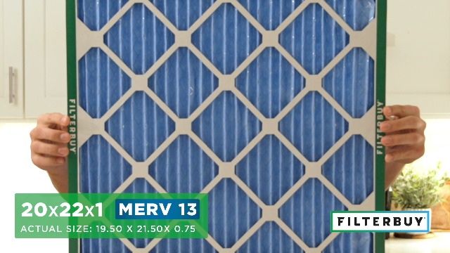 Filterbuy 21x22x1 Air Filter MERV 13 Optimal Smoke & UK | Ubuy - View #3