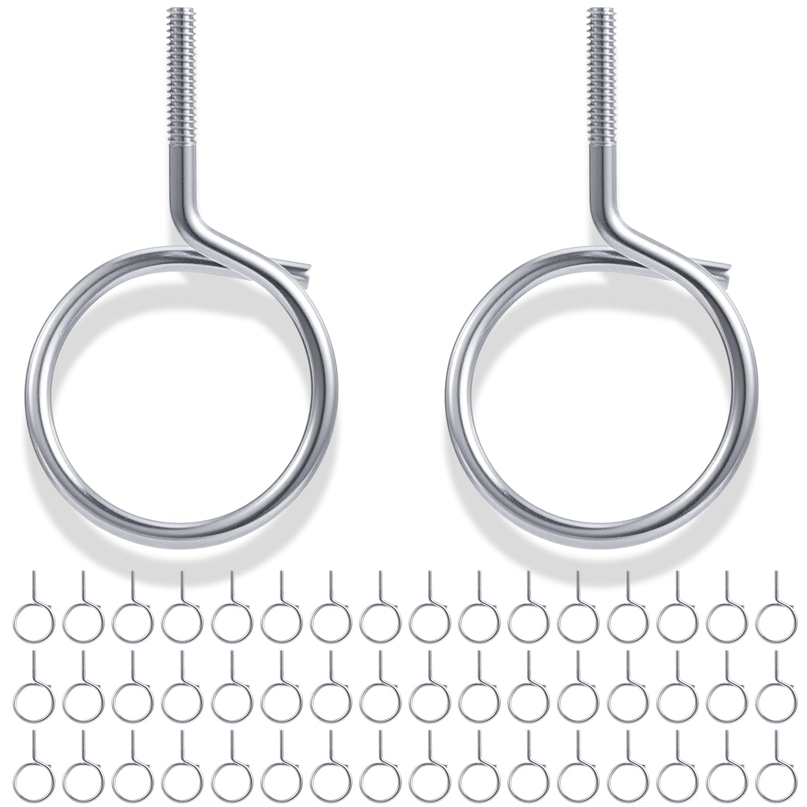 Bridle Rings - 5 Pack 1/4"-20 Steel Cable Hangers -1