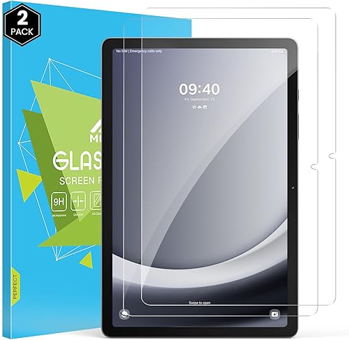 MoKo Paquete de 2 protectores de pantalla para Samsung Galaxy Tab A9 PlusA9+ de 11 pulgadas 2023, vidrio templado de alta definición para Galaxy Tab