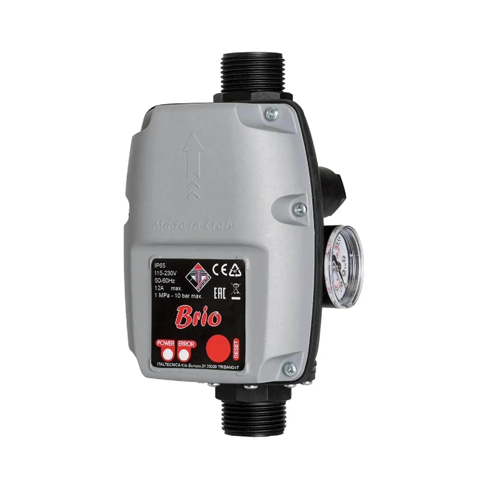NEW BRIO PRESSCONTROL ITALTECNICA DISPOSITIVO ELETTRONICO DI CONTROLLO PER ELETTROPOMPE