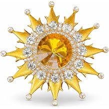 Sun Brooch Celestial and Nature-Inspired Jewelry Pin for Women Radiant Sun Accessory for Jackets, Dresses, Bags, and Special Occasions